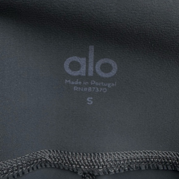 ALO Yoga High-Waist Vapor Leggings in Rise Anthracite Grey Athletic Pant | Small - Picture 6 of 8